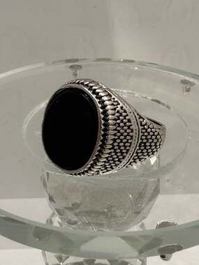 Stainless Steel Men's Rings Size 13